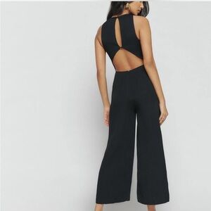Reformation Black Cutout Jumpsuit